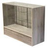 Full Vision Showcase Display Cabinet 48"x18"x38" - Barn Wood